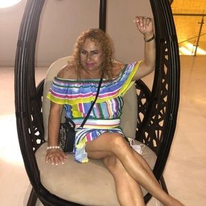 HER BOTTARI MULTICOLORE RUFFLE MINI DRESS